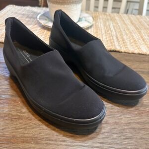 ECCO Danish made Slip On Casual Comfort Shoes Cushioned Black Size 39 US 8-8.5